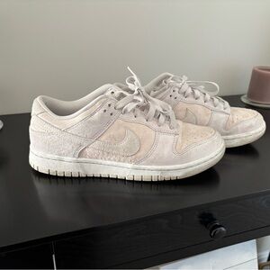 Nike Dunks Women's Beige Suede Sneakers